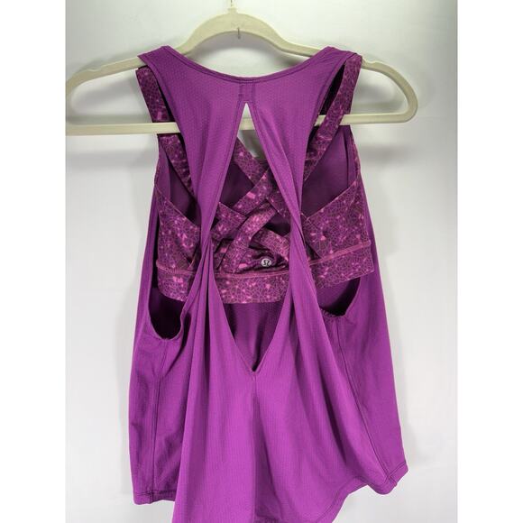 Lululemon Tank Purple Ready And Go Women’s Size 6 - Picture 4 of 5